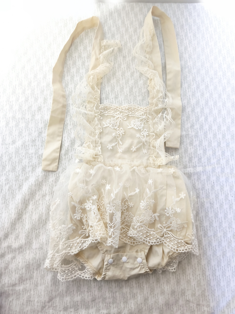 Ibtom castle Kids Baby Romper Ivory Dress Size 70, 6-9m